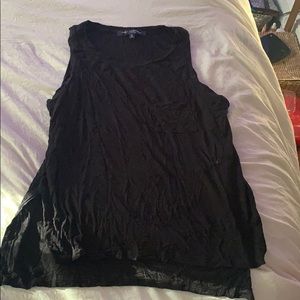 Black tank top